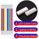 JST 2.0mm SAN2.0 8Pin Reverse-Side-Head Cable