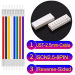 JST 2.5mm SCN2.5 8Pin Reverse-Side-Head Cable