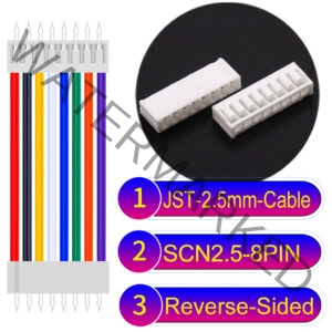 JST 2.5mm SCN2.5 8Pin Reverse-Side-Head Cable