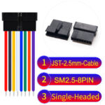 JST 2.5mm SM2.54 8Pin Female Single-Headed Cable