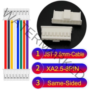 JST 2.5mm XA 8Pin Same-Side-Head Cable