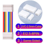 JVC 2.5mm 8-Pin Same-Side-Head 22AWG PVC Cable