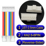 JST 2.5mm XA 8Pin Reverse-Side-Head Cable