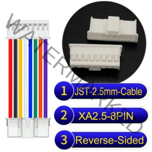 JST 2.5mm XA 8Pin Reverse-Side-Head Cable