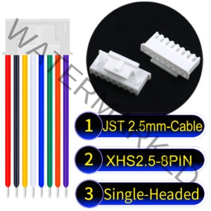 JST XHS2.5 with Belt Lock 8Pin Single-Headed Cable