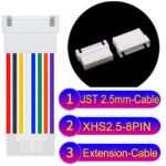 JST XHS2.5 with Belt Lock 8Pin Male Female Extension Cable