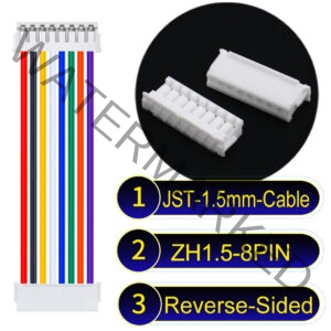 JST ZH1.5 8Pin Reverse-Side-Head Cable