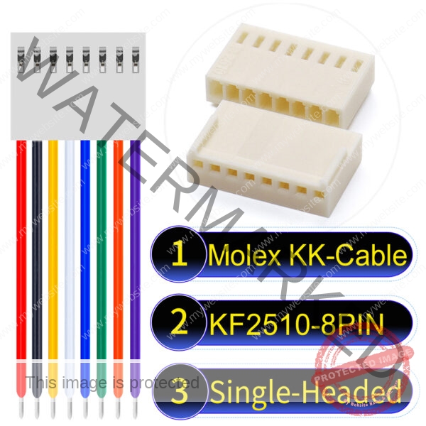 Molex KK-Cable KF2510 8-Pin Single-Headed PVC Cable