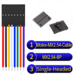 Molex 2.54mm MX2.54 8Pin Single-Headed Cable