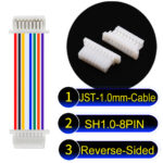 JST SH1.0 8Pin Reverse-Side-Head Cable