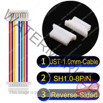 JST SH1.0 8Pin Reverse-Side-Head Cable