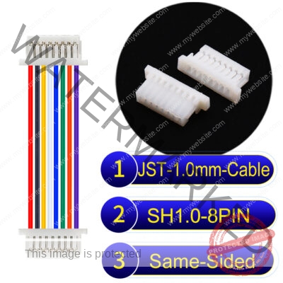 JST SH1.0 8Pin Same-Side-Head Cable