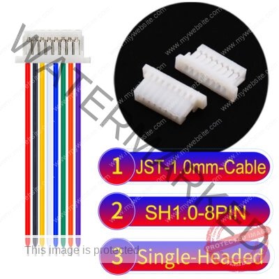 JST SH1.0 8Pin Single-Headed Cable