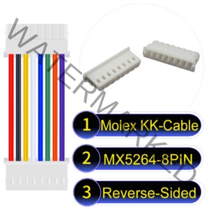 Molex KK 2.54mm MX5264 8Pin Reverse-Side-Head Cable