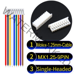 Molex MX1.25mm Picoblade 9-Pin Single-Headed 28AWG UL1571 Cable