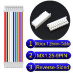 Molex MX1.25mm Picoblade 9-Pin Reverse-Side-Head 28AWG UL1571 Cable