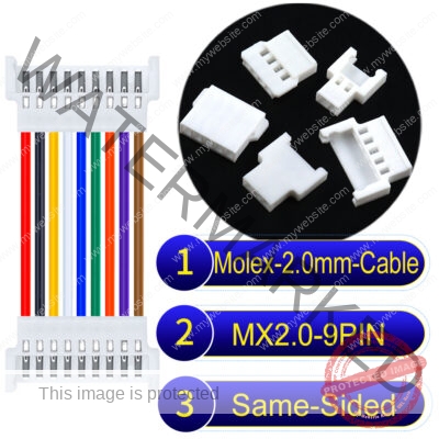 Molex MX2.0mm 9-Pin Female Same-Side-Head Cable