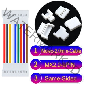 Molex MX2.0mm 9-Pin Male Same-Side-Head Cable