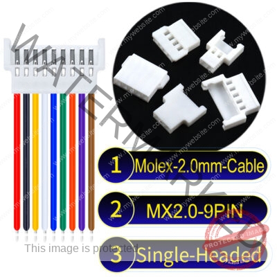 Molex MX2.0mm 9-Pin Female Single-Headed Cable