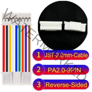 JST PA2.0 9Pin Reverse-Side-Head Cable