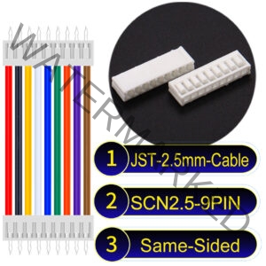 JST 2.5mm SCN2.5 9Pin Same-Side-Head Cable