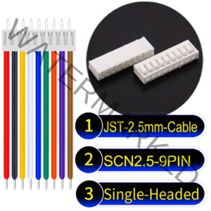 JST 2.5mm SCN2.5 9Pin Single-Headed Cable