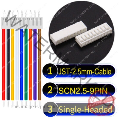 JST 2.5mm SCN2.5 9Pin Single-Headed Cable