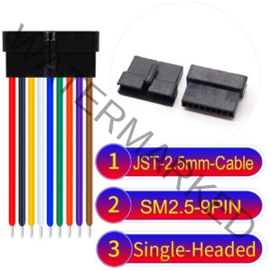 JST 2.5mm SM2.54 9Pin Female Single-Headed Cable