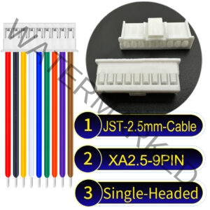 JST 2.5mm XA 9Pin Single-Headed Cable