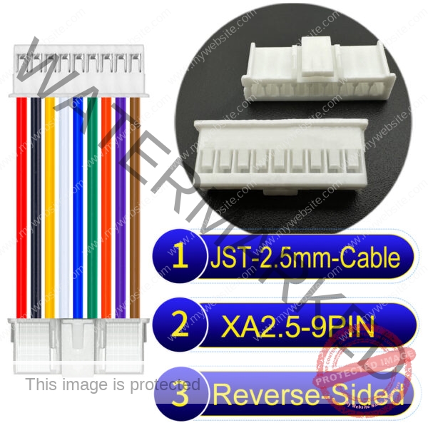 JST 2.5mm XA 9Pin Reverse-Side-Head Cable