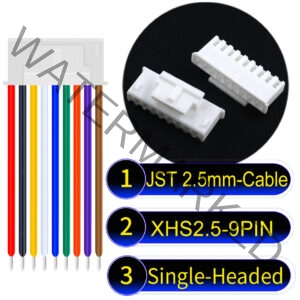 JST XHS2.5 with Belt Lock 9Pin Single-Headed Cable