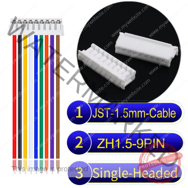 JST ZH1.5 9Pin Single-Headed Cable