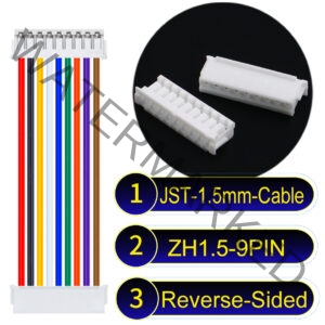 JST ZH1.5 9Pin Reverse-Side-Head Cable