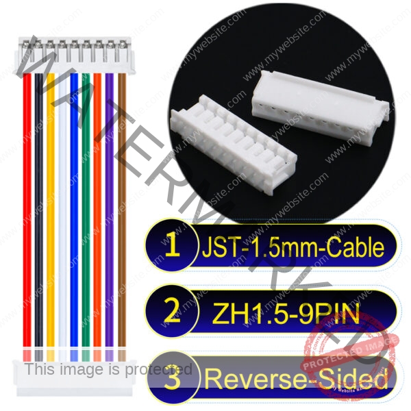 JST ZH1.5 9Pin Reverse-Side-Head Cable