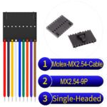 Molex 2.54mm MX2.54 9Pin Single-Headed Cable