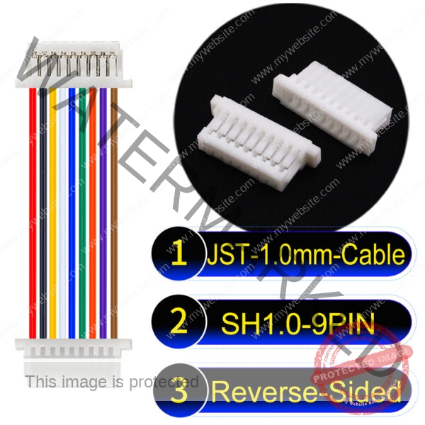 JST SH1.0 9Pin Reverse-Side-Head Cable