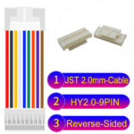 JST HY2.0mm 9-Pin Reverse-Side-Head 22AWG PVC Cable