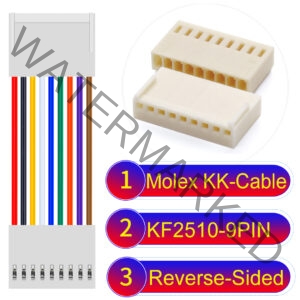 Molex KK-Cable KF2510 9-Pin Reverse-Side-Head PVC Cable