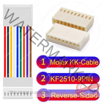 Molex KK-Cable KF2510 9-Pin Reverse-Side-Head PVC Cable