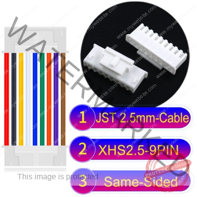 JST XHS2.5 with Belt Lock 9Pin Same-Side-Head Cable