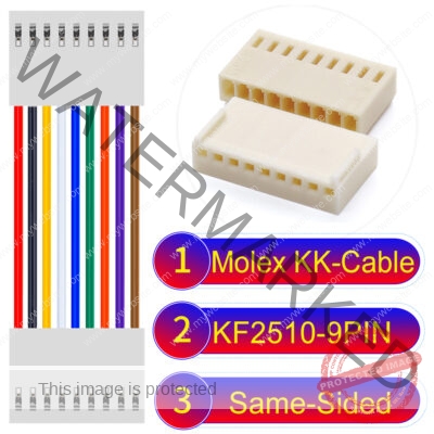 Molex KK-Cable KF2510 9-Pin Same-Side-Head PVC Cable