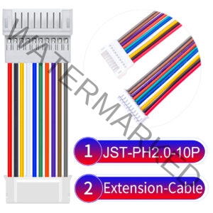 JST 2.0mm PH2.0 10Pin Male Female Extension Cable