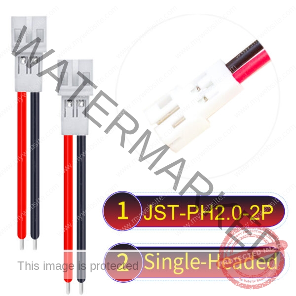 JST PH2.0 2Pin Female Single-Headed Cable