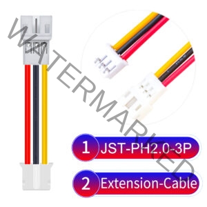 JST 2.0mm PH2.0 3Pin Male Female Extension Cable