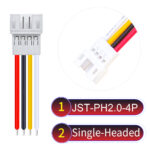 JST PH2.0 4Pin Female Single-Headed Cable