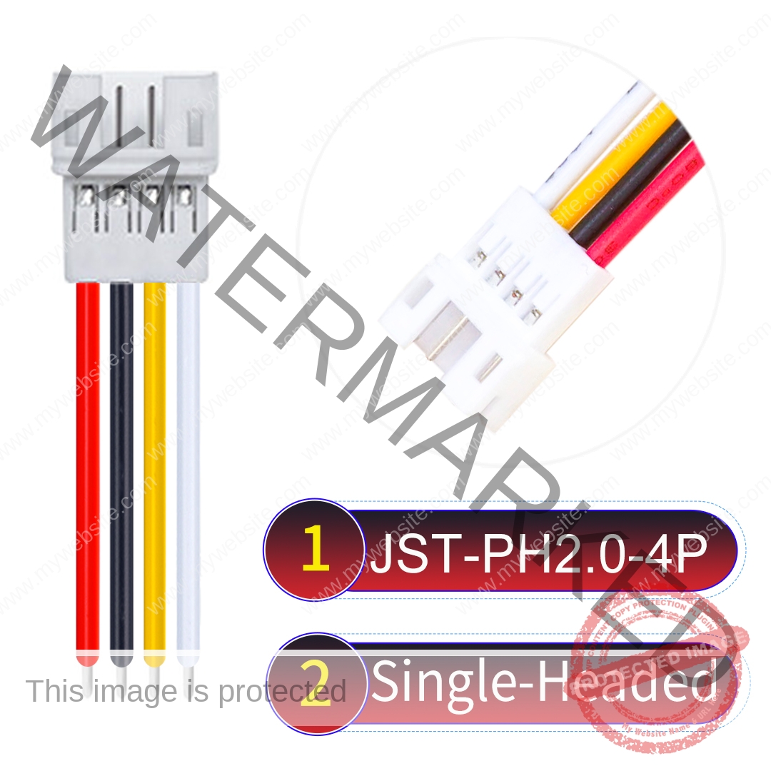 JST PH2.0 4Pin Female Single-Headed Cable