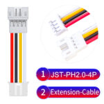 JST 2.0mm PH2.0 4Pin Male Female Extension Cable