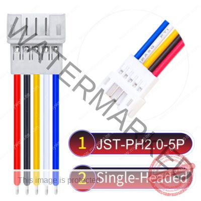 JST PH2.0 5Pin Female Single-Headed Cable