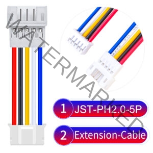 JST 2.0mm PH2.0 5Pin Male Female Extension Cable