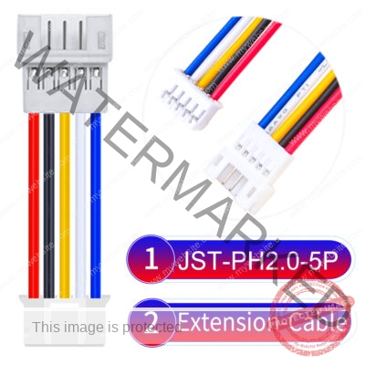 JST 2.0mm PH2.0 5Pin Male Female Extension Cable